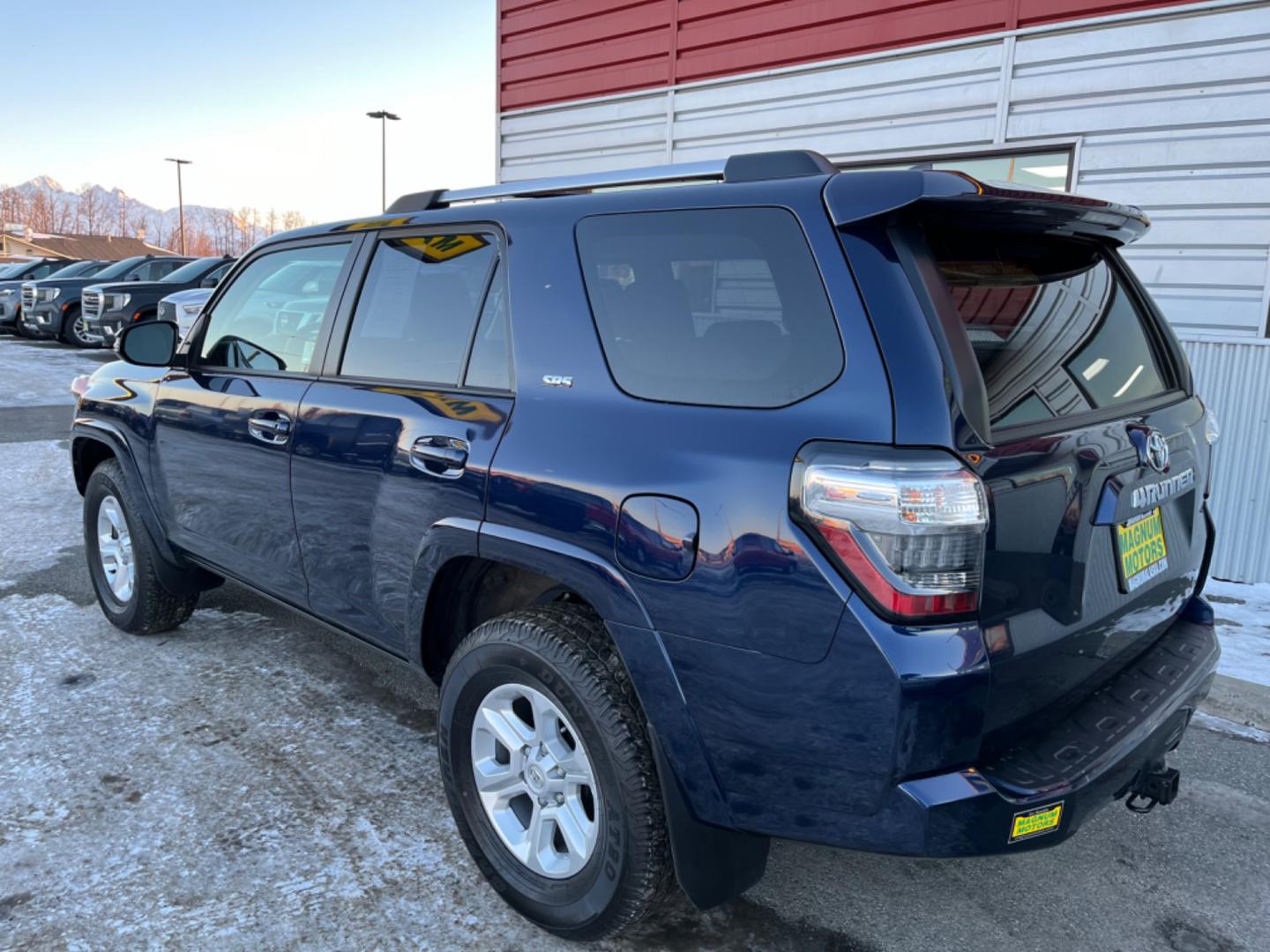 2023 Blue /black leather Toyota 4Runner SR5 Premium 4WD (JTENU5JR5P6) with an 4.0L V6 DOHC 24V engine, 5A transmission, located at 1960 Industrial Drive, Wasilla, 99654, (907) 274-2277, 61.573475, -149.400146 - Photo#3